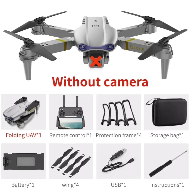 New E99 Drone FPV Brushless Motor GPS Return 360° Laser Obstacle Avoidance 4K HD Dual Camera RC Quadcopter Drone Kid Gift Toys