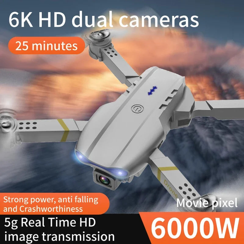 New E99 Drone FPV Brushless Motor GPS Return 360° Laser Obstacle Avoidance 4K HD Dual Camera RC Quadcopter Drone Kid Gift Toys