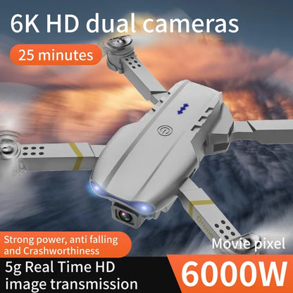 New E99 Drone FPV Brushless Motor GPS Return 360° Laser Obstacle Avoidance 4K HD Dual Camera RC Quadcopter Drone Kid Gift Toys