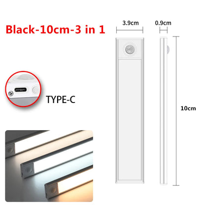 10-60Cm LED Ultra Thin Lights Motion Sensor Night Light Wireless under Cabinet Lights for Kitchen Closet Cabinet Lighting